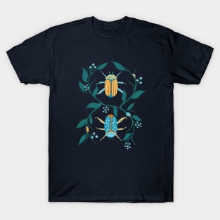 Blue Garden Beetles T-Shirt